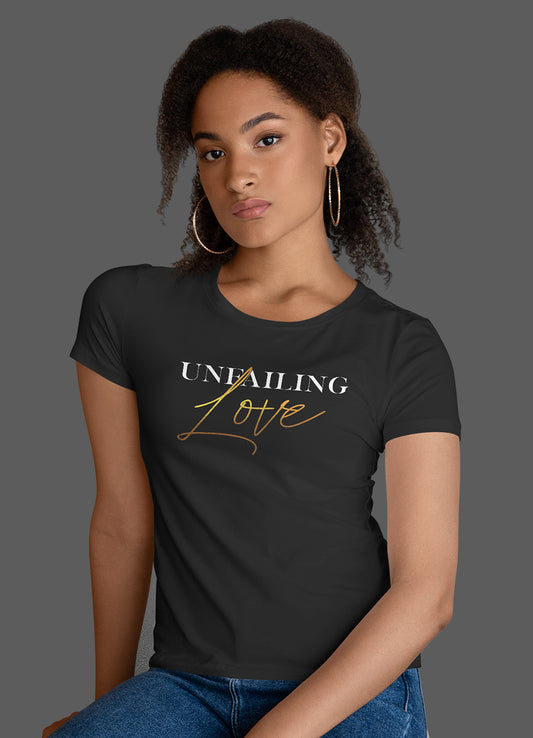 Unfailing Love Short Sleeve T-Shirt  | Black | Male & Female