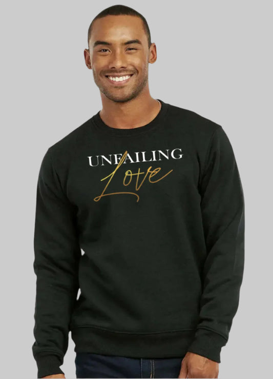 Unfailing Love Long Sleeve Sweatshirt | Black | Male & Female