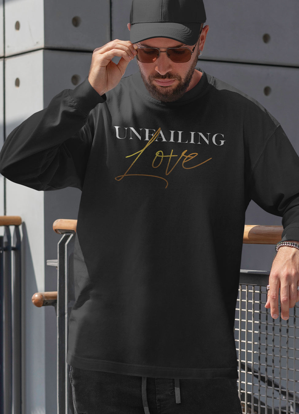 Unfailing Love Long Sleeve T-Shirt | Black | Male & Female