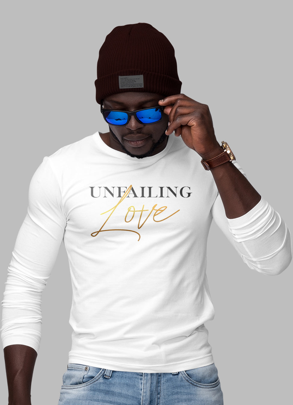 Unfailing Love Long Sleeve T-Shirt | White | Male & Female