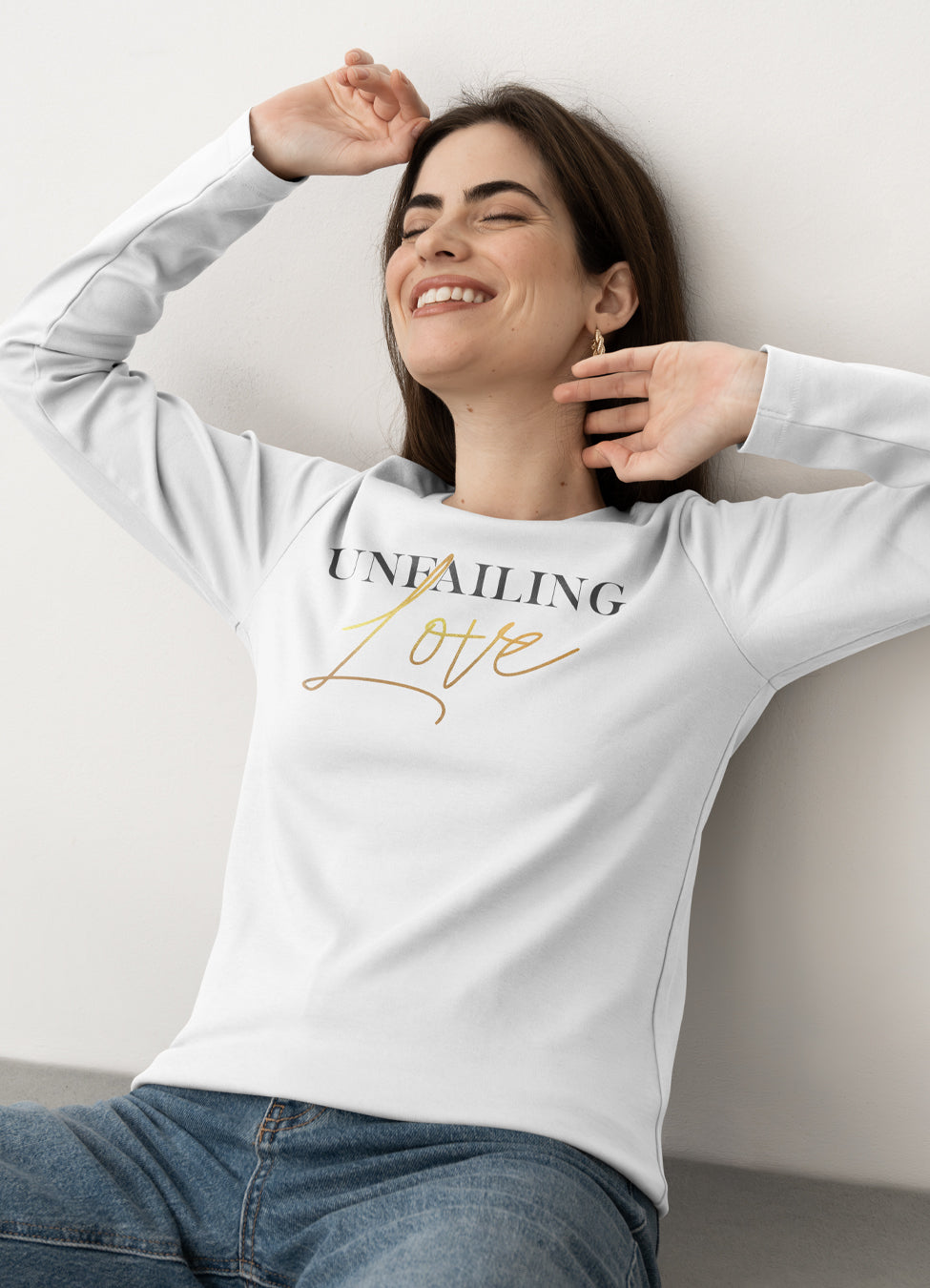 Unfailing Love Long Sleeve T-Shirt | White | Male & Female